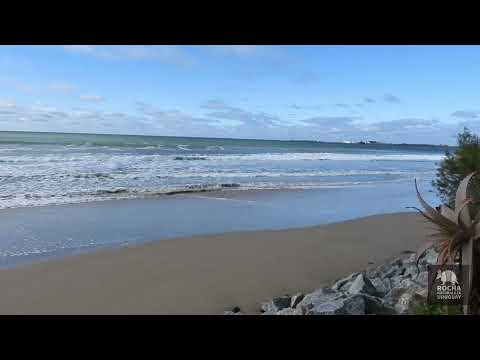 Antes y después del paso del Ciclón Extratropical por Costa Azul, Rocha, que no fue de los peores.