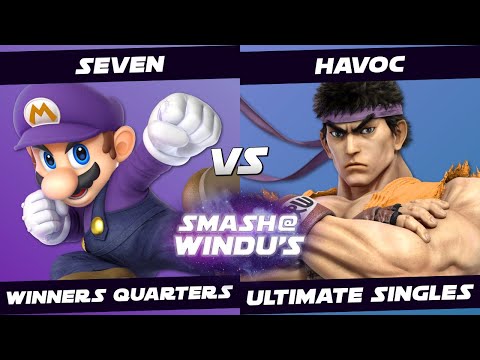 SeVen (Mario) vs Havoc (Ryu) - Smash @ Windu's 117 - Winners Quarters SSBU