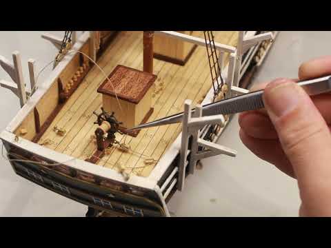 CUBIERTA-034- Como hacer maniobra del timón. ESSEX - Modelismo Naval