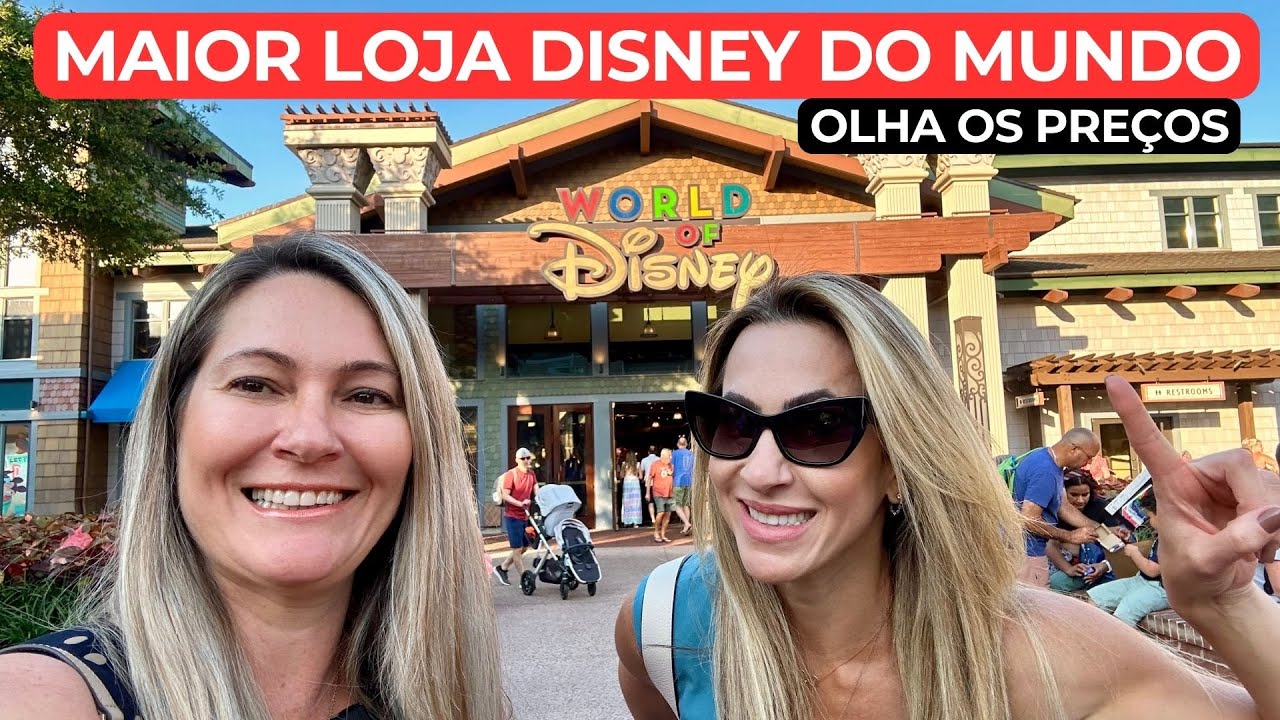 MAIOR LOJA da DISNEY do MUNDO em ORLANDO! COMPRAS na WORLD of DISNEY.