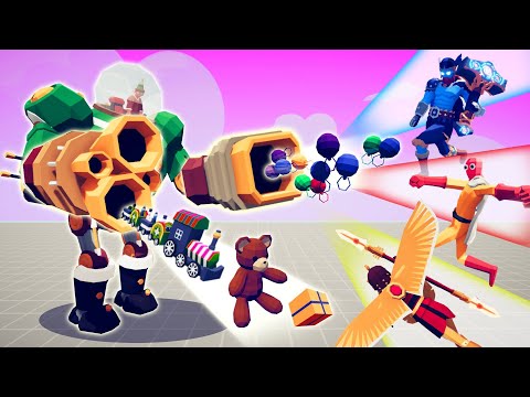TOYROBOT ( JOLLY-BOT ) vs EVERY BOSS | TABS - Totally Accurate Battle Simulator