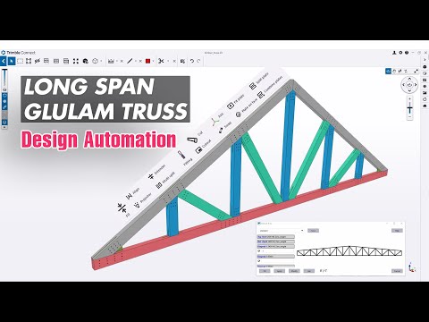 Long Span Glulam Truss - design automation