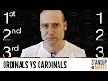 Ordinals vs Cardinals (and how many algebraic numbers are there?)