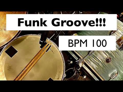 Drum Track   Funk Drum  Shuffle Beat A    BPM 100   Drum Loop