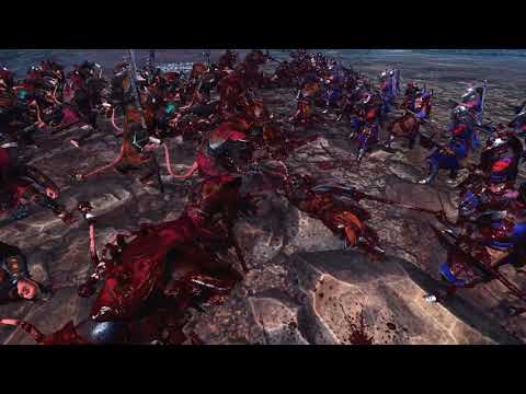 Beast slayers of Bastonne (foot squires) VS Stormvermin (halberd) | Total War: Warhammer 2