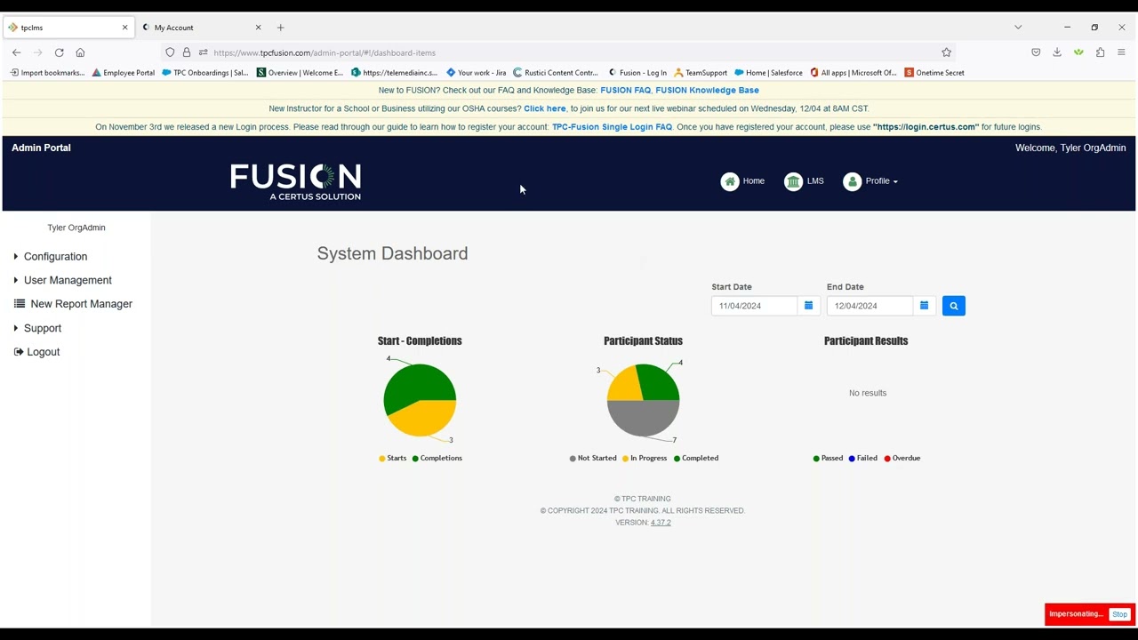 FUSION Orientation Webinar for OSHA Education Center Customers