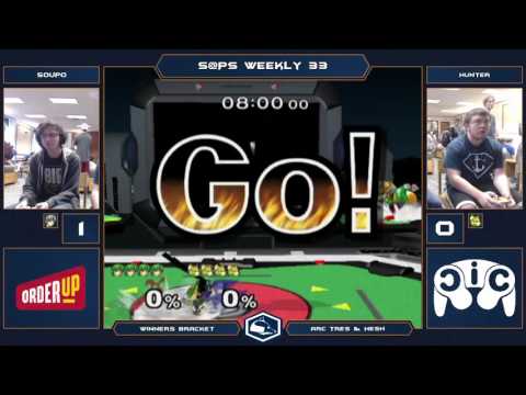 S@PS 33 Melee Singles - Soupo (Marth) vs Hunter (Fox) - Winner's Bracket