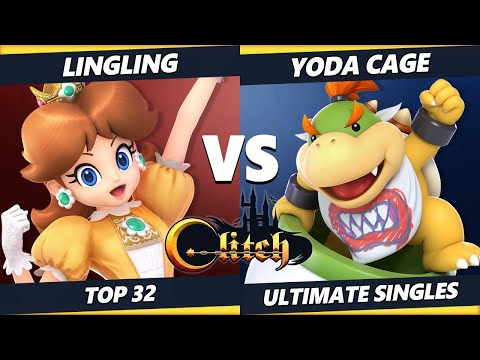 Glitch Konami Code Top 32 - LingLing (Daisy) Vs. Yoda Cage (Bowser Jr.) Smash Ultimate Tournament