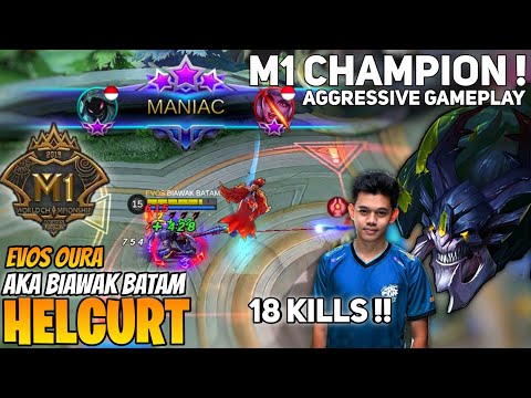 MANIAC! 18 Kill, Helcurt Insane Burst Damage | by BIAWAK BATAM aka OURA - Mobile Legends