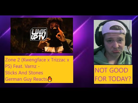 Zone 2 (Kwengface x Trizzac x PS) Feat. Varnz - Sticks And stones Link Up TV / 🇩🇪 German Guy Reacts🔥
