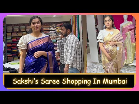 Sakshi’s Saree Shopping In Mumbai | Marathi Vlog 921 |