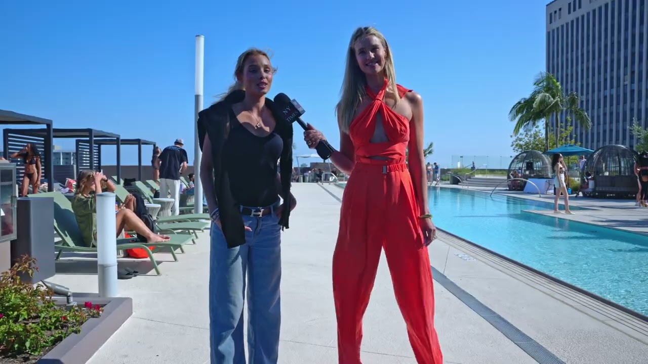 Model Iggy interviews Matilda @ArtHeartsFashion LA Swim Week Casting