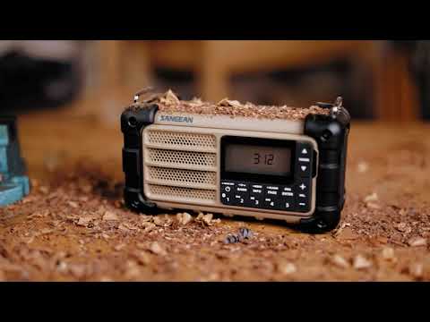 Sangean MMR-99 FCC Outdoor 3-Way Power AM/FM/Bluetooth Radio/Speaker  (Forest Green)