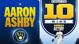 FIRST MLB PITCHER to 10 wins in 2026! Aaron Ashby has been DOMINANT for the Brewers!