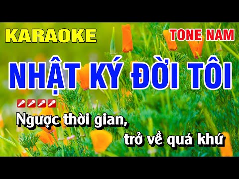 Karaoke Nhật Ký Đời Tôi Tone Nam Nhạc Sống | Nguyễn Linh