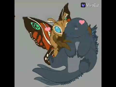 godzilla x Mothra 🖤🧡