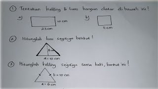 Download lagu Cara Menghitung Luas dan Keliling Bangun Datar // Matematika Kelas 4 SD mp3 Download lagu Cara Menghitung Luas dan Keliling Bangun Datar // Matematika Kelas 4 SD mp3