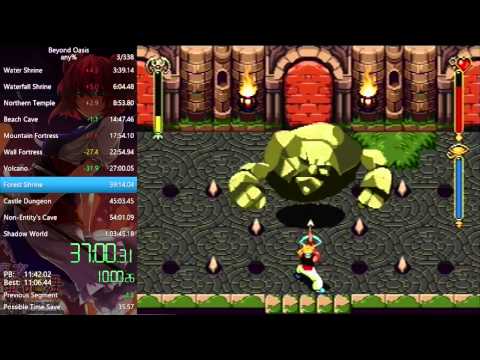 Beyond Oasis Speed Run Any% in 1:02:59 RTA. 54:55 IGT