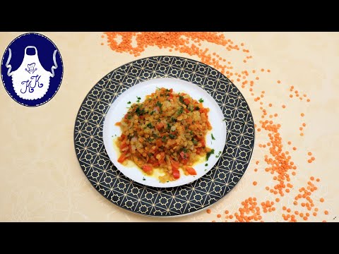 Rote Linsen mit Gemüse, ob zum Abendessen oder als Beilage passt es immer