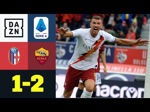 90+4! Dzekos Lucky-Punch rettet Roma drei Punkte: Bologna - AS Rom 1:2 | Serie A | DAZN Highlights