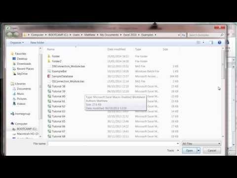 Excel 2010 VBA Tutorial 99   GetOpenFilename