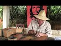 CUBAN MASTER SHOWS HOW TO ROLL CIGAR (MONTECRISTO NO 4) IN THE TOBACCO ..