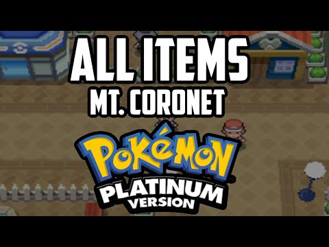 EVERY Item in Mt. Coronet - Pokémon Platinum