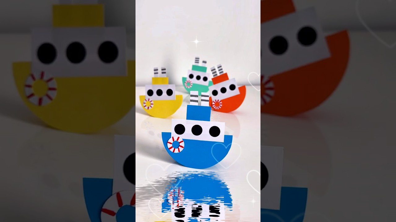 Simple Paper Boat Craft! ⛵️🤩✨