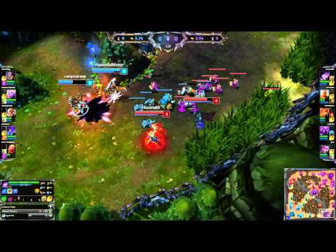 League Of Legends - First Blood Bot Lane - Corki Soraka vs Vayne Morgana