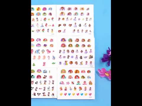 girls Frozen elsa and Anna Makeup Toys Nail Stickers