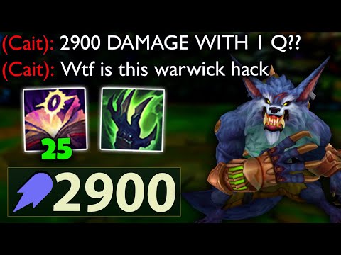 HOW DID MY WARWICK Q DO 2900 DAMAGE AND ONE SHOT?? Season 11 FULL AP Warwick makes 0 sense..