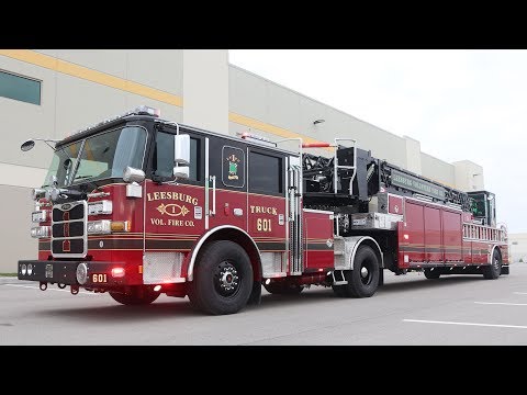 Arrow XT™ Ascendant® 107’ Heavy-Duty Aerial Tiller – Leesburg Volunteer Fire Company, VA