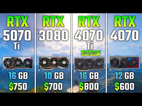 RTX 5070 Ti vs RTX 3080 vs RTX 4070 Ti SUPER vs RTX 4070 | Test in 7 Games