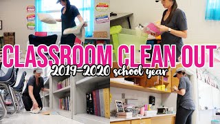 CLASSROOM CLEAN OUT 2020// END OF YEAR CLEANING