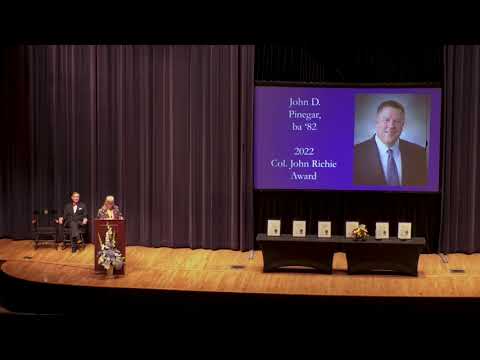 2022 Alumni Awards - John Pinegar, ba '82 - YouTube