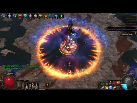 Path Of Exile - Fireball/Incinerate Assassin Shaper Run (3.8)