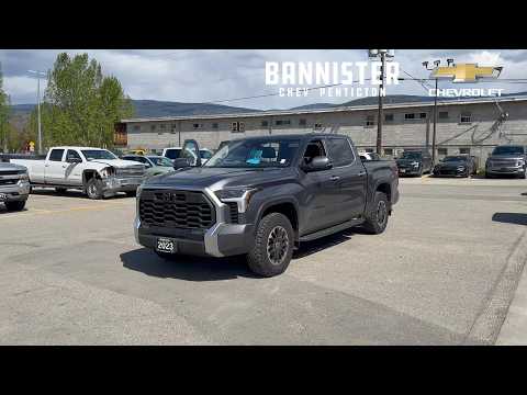 2023 Toyota Tundra 4x4 Crewmax Limited Hybrid in Gray for sale at Bannister Chevrolet Penticton in Penticton, BC