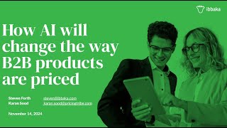 How will AI change the way B2B products are priced?