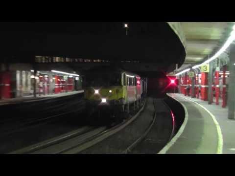 Freightliner 86's in action, at Lancaster, 14th March 2014 TOP SCREAMS AND SPARKS !!