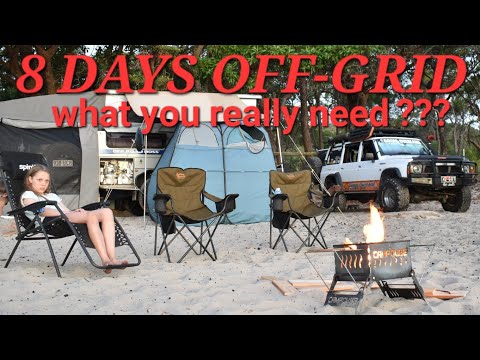 OFF-GRID camping, what do you really need? What we bring on our OFF-GRID trips.