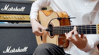 - I connected my classical guitar to Marshall.
