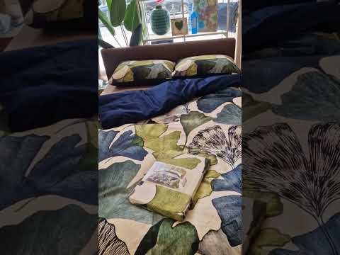 Gultasveļas komplekts Silke Blue Green video