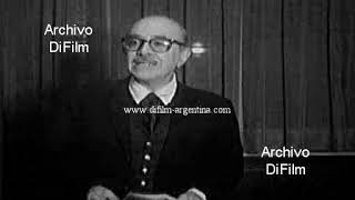 El escritor Manuel Mujica Lainez presenta el libro Cronicas reales 1967