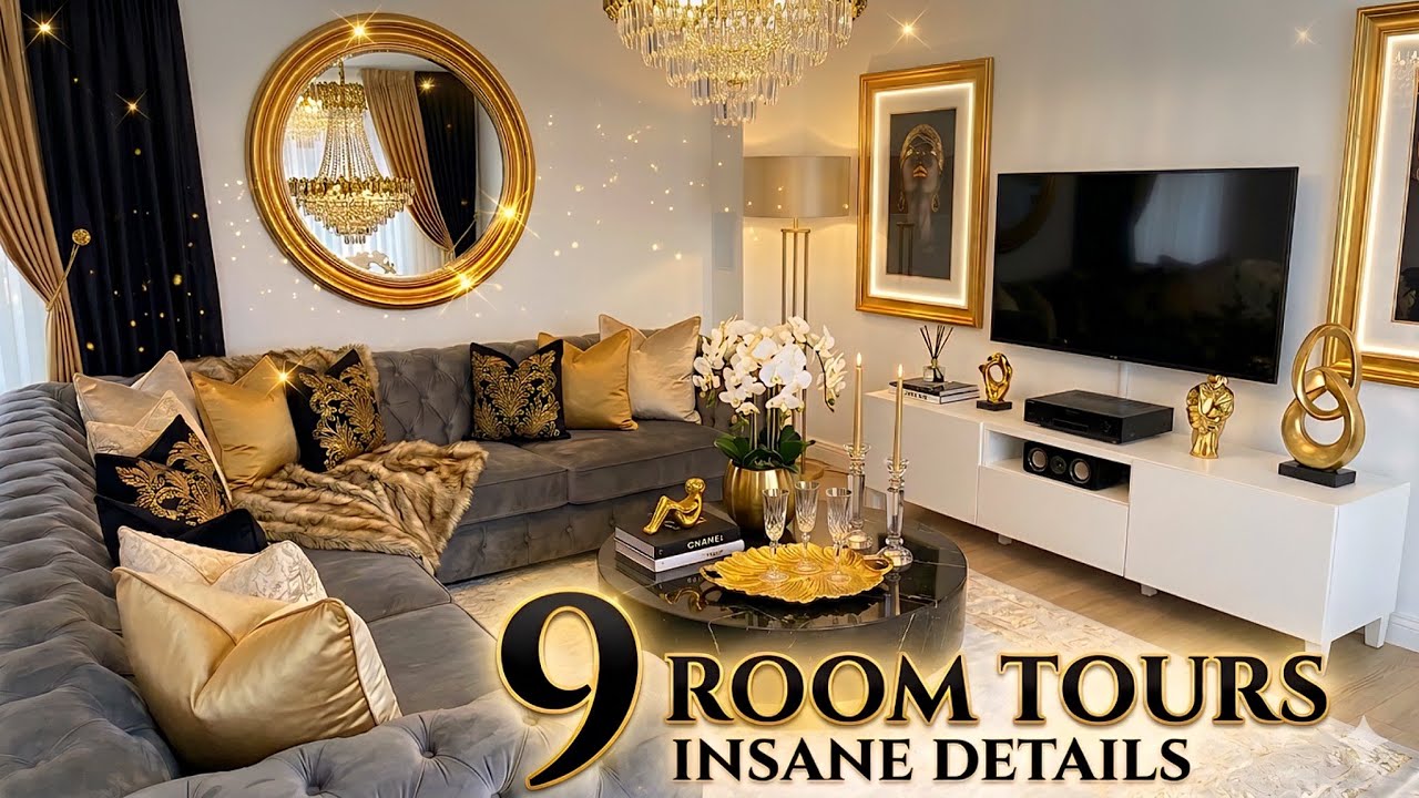 9 Most Luxurious Living Room Tours: Modern Interior Design Trends & Luxury Home Decor Inspiration