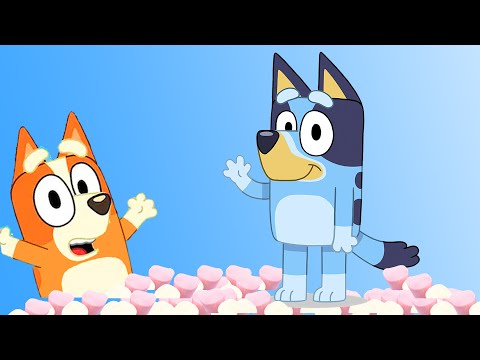 BLUEY Disney Junior Abc Kids | Make a Bluey Toy | Blippi fan min min playtime