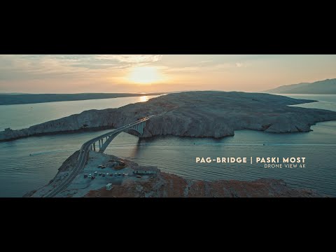 Pag-Brücke | Paški most | Drone View | 4K