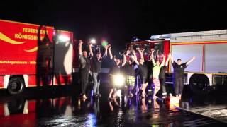 preview picture of video 'Cold Water Challenge 2014 der Feuerwehr Königshofen'