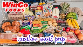 Winco Grocery Shopping Haul//food prep for our family vacation!