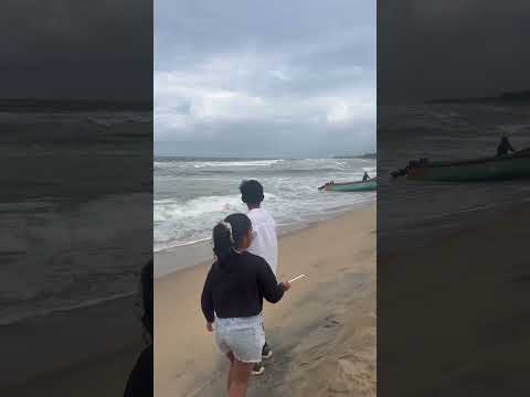 Edava beach Varkala ( fishing boats returning to coast)