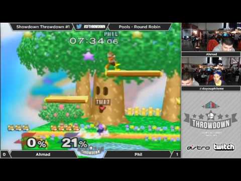 Melee Showdown Throwdown #1 - Pools: Round Robin - Ahmad (Fox) vs Phil (Fox)
